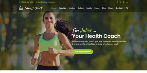 health coach website.